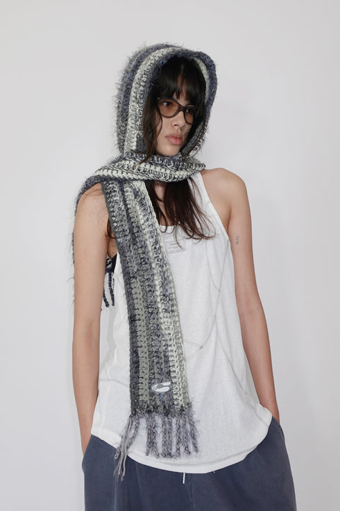 Allergy × Cycle HANDMADE KNIT HOOD MUFFLER